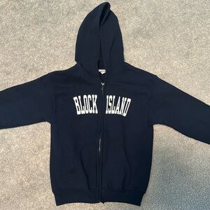 Youth Zip Up Hooded Block Island Sweatshirt